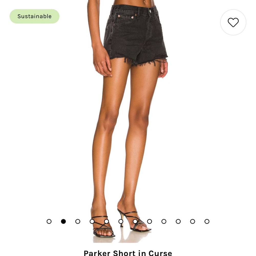 Agolde Black Jean shorts